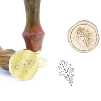 

Leaf Lines Fern Wax Seal Stamp B100 Custom seal wax Stamps DIY wax stamp handle for wedding invitations sealing