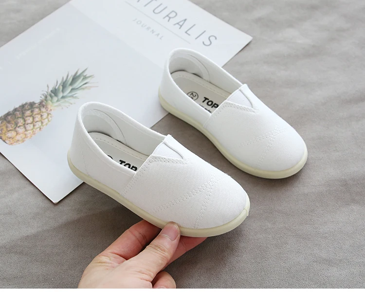 slippers for boy Autumn new kids shoes 3-12 years old girls white boys school Embroider breathable canvas shoes Super soft and comfortable child shoes girl Children's Shoes