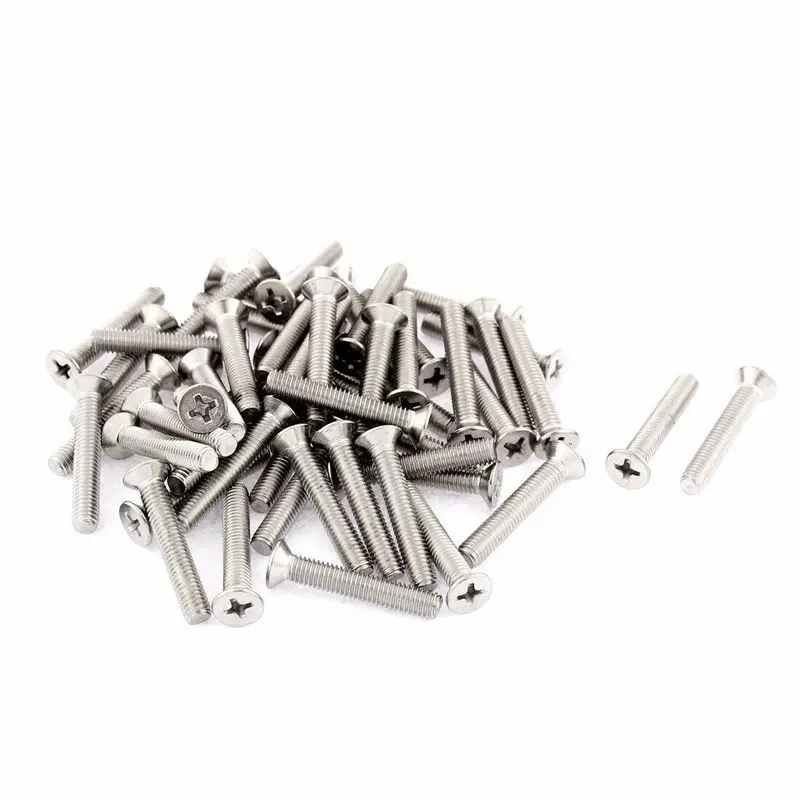 

M5 x 30mm Phillips Socket Stainless Steel Countersunk Bolts Machine Screws 50pcs