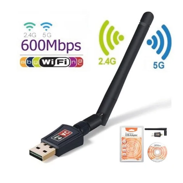 PIXLINK Wi-Fi адаптер вай фай адаптер Mini 600Mbps USB Wifi адаптер 5,8 ...