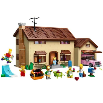 

2575pcs Compatible Lepinblock 16005 83004 THE Simpsons Series 71006 Models Building Simpsons House Building Blocks Toy Hobbies