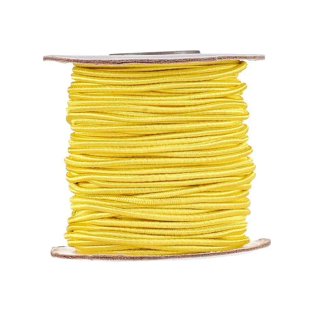 Orange 2mm Round Elastic Cord (45m)