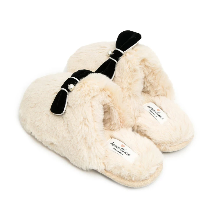 Vero Moda женские домашние тапочки с бантом и жемчугом | 3184SA502
