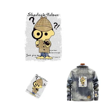 

Patches detective Biker patch thermocolant vetement stranger things appliques for clothing stickers heat clothes free shipping