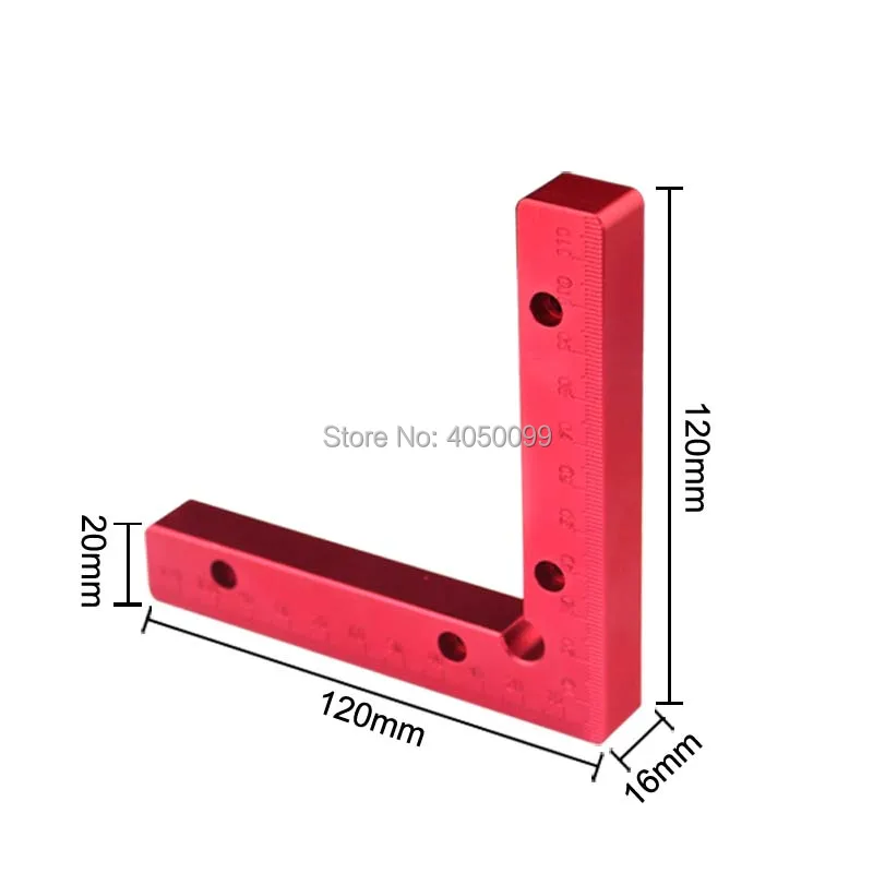 Алюминий 90 градусов L Форма правый угол линейка; Деревообработка Плотницкие измерительные приборы позиционирования инструмент