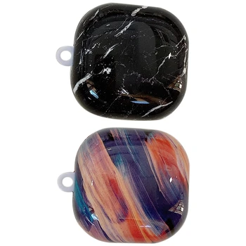 

Earphone Case for Samsung Galaxy Buds Live Agate Marble Wireless Bluetooth Headset Protective Hard PC Cover