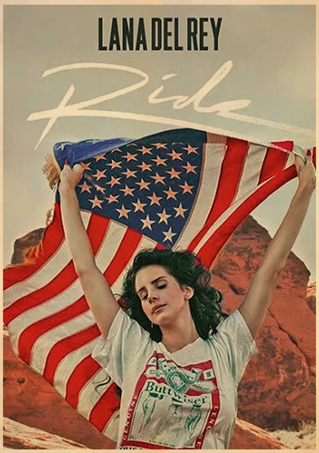 Singer Lana Del Rey Vintage Posters Born To Die Retro Kraft Paper Sticker DIY Room Bar Cafe Decor Gift Print Art Wall Paintings 4