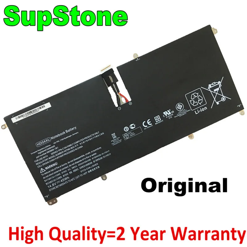 Аккумулятор SupStone HD04XL для Hp Envy Spectre XT 13-2116TU 2118TU TPN-C104 HSTNN-IB3V 685866-1B1 685866-171 685989-001 |