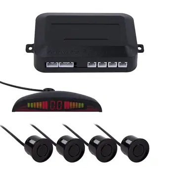 

1Set Car Parking Sensor Audio Buzzer 4-probe 22MM Backup Buzzer Radar System Alarm With 4 Sensors Reverse Backup