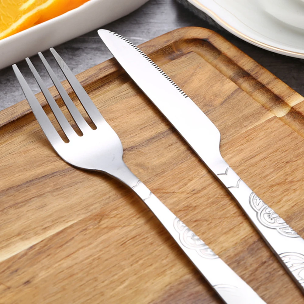 Нержавеющая сталь вилка ложка палочки для еды набор столовой посуды путешествия Ourdoor Кемпинг столовые приборы инструменты комплект переносной посуды