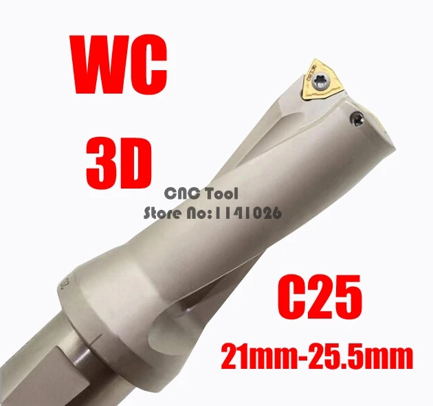 WC SP C25 3D SD21 22 23 24 25.5 mm Indexa Insert Drill Bits U Drilll High Speed Drilling Precision CNC Expanding Drill Tool