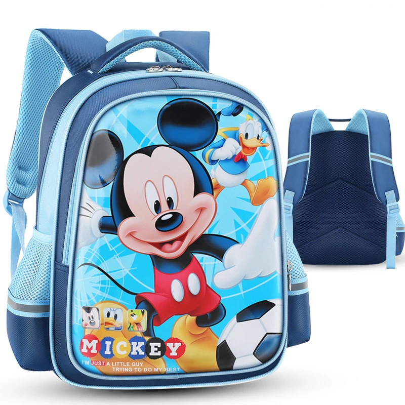 Disney Mickey Mouse Students Backpack Bags For Girls Fashion Minnie Large Capacity Schoolbags Boys Travel Handbags Kids Packages