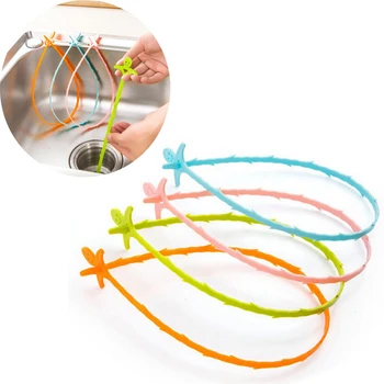 

1pcs Useful Kitchen Snake Fixed Sink Tub Pine Drain Cleaner Bathroom Shower Toliet Slow Removal Clog Hair Dredge Tools