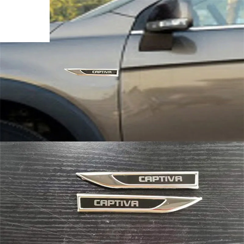 2 шт./лот декоративное крыло из нержавеющей стали с обеих сторон для Chevrolet Captiva