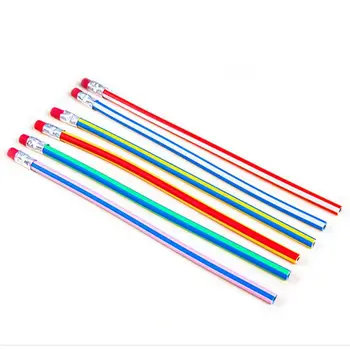 

Stationery Cute Candy Color Soft Flexible Standard Pencils School Fashion Office PXPA