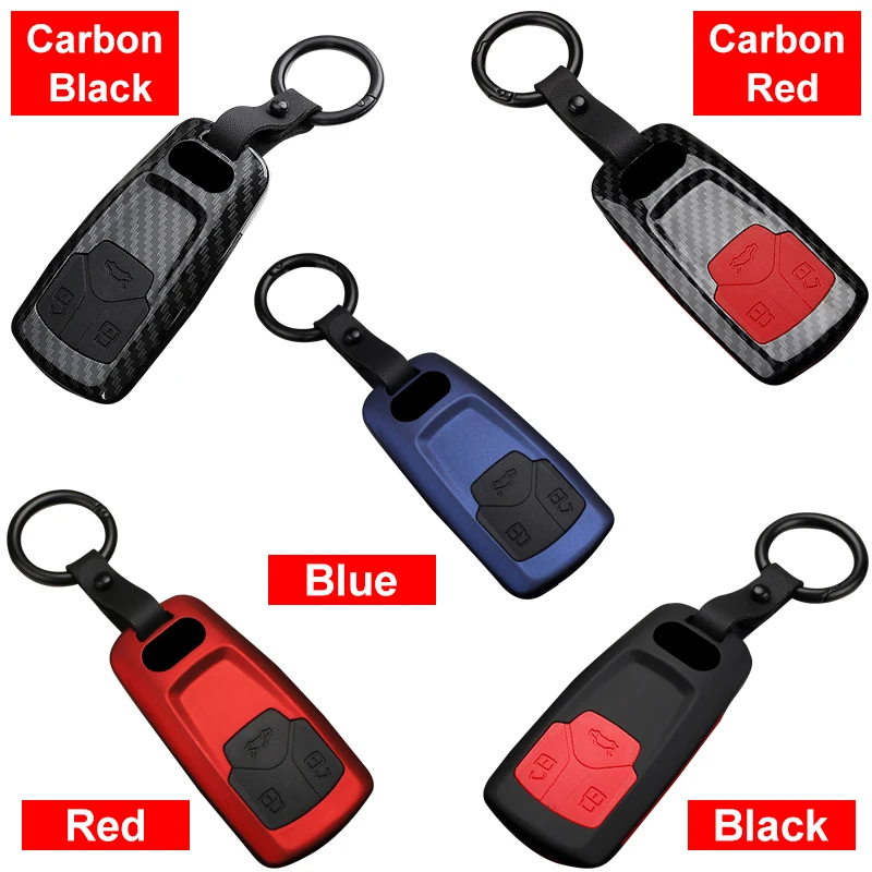 主图-New-ABS-plastic-silicone-Car-Key-Case-Cover-For-Audi-A4-A4L-8-S-2017-2016 (3)