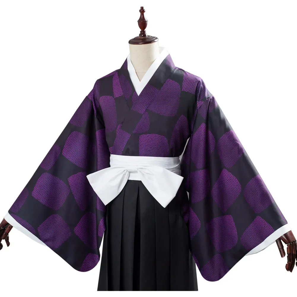 Аниме «Demon Slayer Kimetsu no Yaiba»; костюм для косплея Tsugikuni Michikatsu Kokushibou; Кимоно; платье