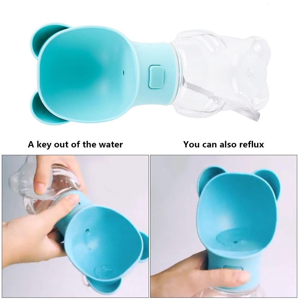 Pet Dog Cat Water Bottle Portable Travel Cup Drink Fountain Outdoor Feeder Water Drinking Bowl For 1 Pet Dog Cat Water Bottle Portable Travel Cup Drink Fountain Outdoor Feeder Water Drinking Bowl For 5