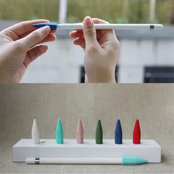 

Soft Silicone Tip Nib Protector Cap Cover Case for ipad Pro 9.7 10.5 12.9 Apple Pencil 1st 2nd X5QC