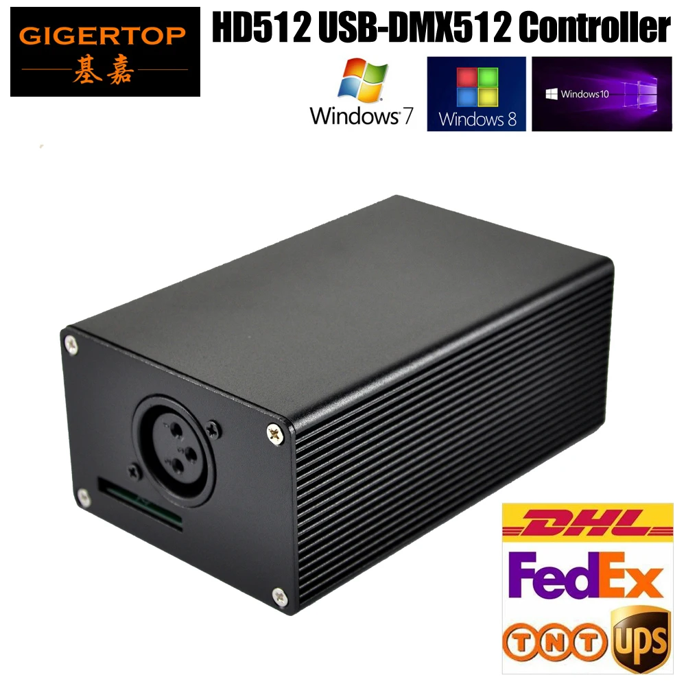 USB контроллер HD512 со сценическим освещением бесплатная доставка с CD/кабелем
