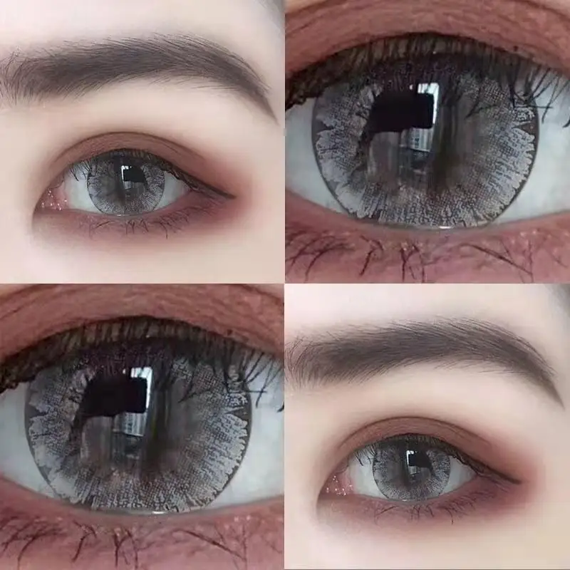 2pcs/Pair Contact Lenses For Eyes Myopia Prescription yearly Colored Natural Dioptric Eye Contacts With Color | Красота и здоровье