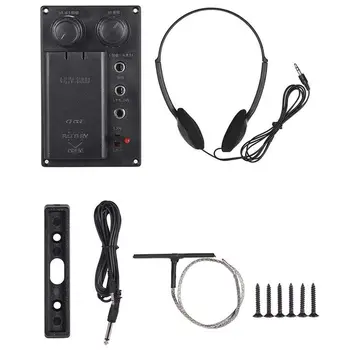 

Dropship-Electric Violin Piezo Pickup System Silent EQ with Headphone Audio Cable