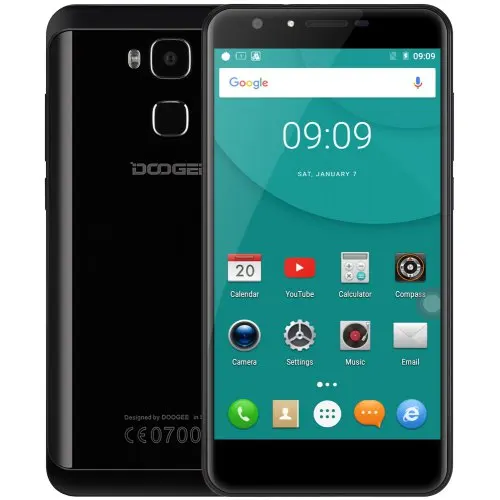 Doogee Y6 Piano смартфон 4 ГБ ОЗУ 64 Гб ПЗУ 5," 4G LTE телефон MTK6750 Восьмиядерный Android 6,0 МП отпечаток пальца мобильный телефон - Цвет: Черный