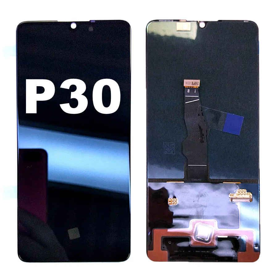 Для huawei P30 ЖК-дисплей с сенсорным экраном дигитайзер ELE L09 L29 Pantalla для huawei P30 Pro дисплей VOG L04 L09 L29 сменный экран - Цвет: P30 Black