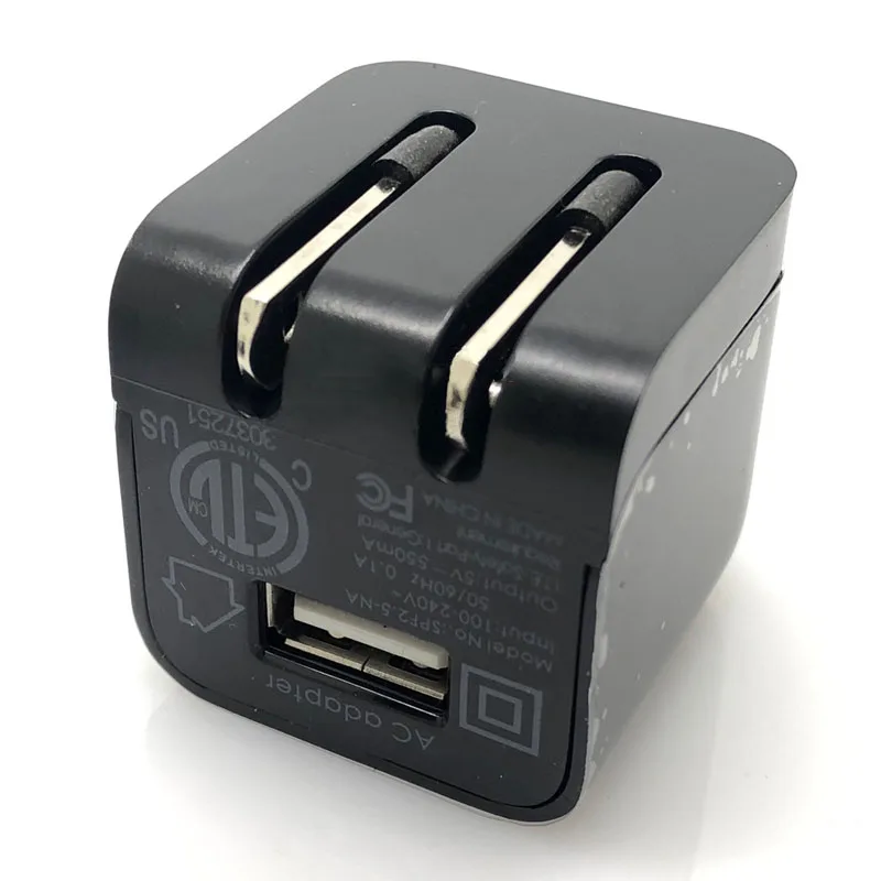 Мини USB Зарядное устройство 5V 550mA раза под прямым углом штепсельная вилка американского стандарта адаптер быстрой зарядки для мобильного телефона, гарнитура Bluetooth часы Зарядное устройство