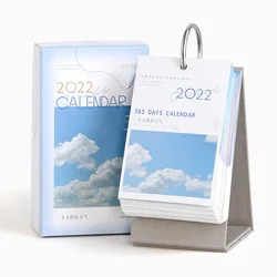 Calendrier de bureau à rabat de 365 pages, une copie par jour, créatif style ins 2022, décoration de calendrier de bureau, cadeau 2022 cartes de calendrier 