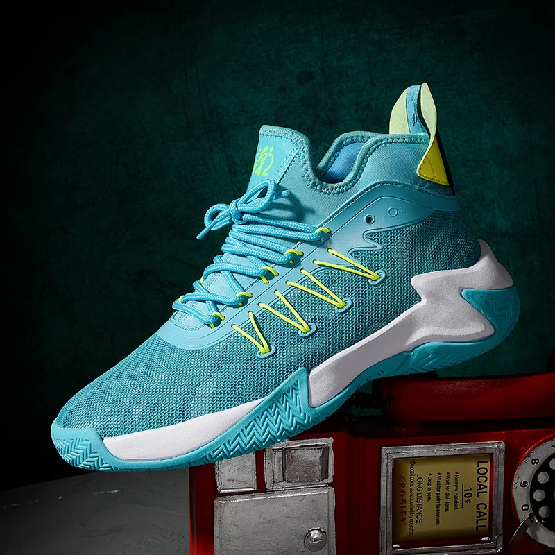 

High Quality Basketball Shoes Breathable Basket Men Sneakers High Top Anti-slip Outdoor Sports Shoes Trainer Black Zapatillas