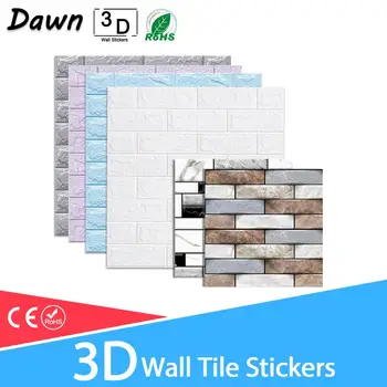 

3D Wall Stickers Marble Brick Waterproof DIY Self-Adhesive Decor Background For Kids Room Living Room Wallpaper Sticker