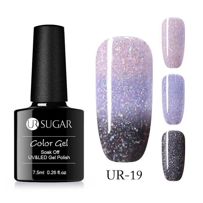 Ur SUGAR, 3 цвета, термогель-лак, 3 в 1, меняющий цвет температуры, долговечный, замачиваемый, УФ светодиодный Гель-лак для ногтей, лак - Цвет: 47