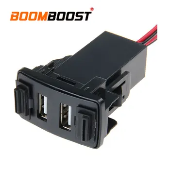 

Dual USB 5V 2.1A Mini Auto Car Socket adapter Cell Phone Charger for T/OYOTA V/IGO