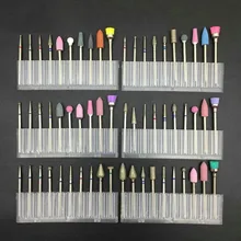 10 шт. набор сверл для ногтей пилки для ногтей электрическая машина для маникюра вращающийся Бур инструменты для полировки резаки маникюрный аксессуар