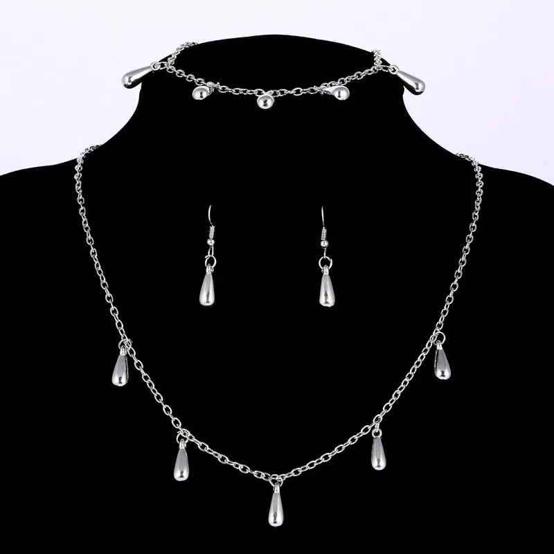 ZOSHI, 11,11, посеребренный ювелирный набор, ожерелье с подвеской в виде раковины, серьги-капли, солидные женские индийские африканские ювелирные изделия, 925 - Окраска металла: F490