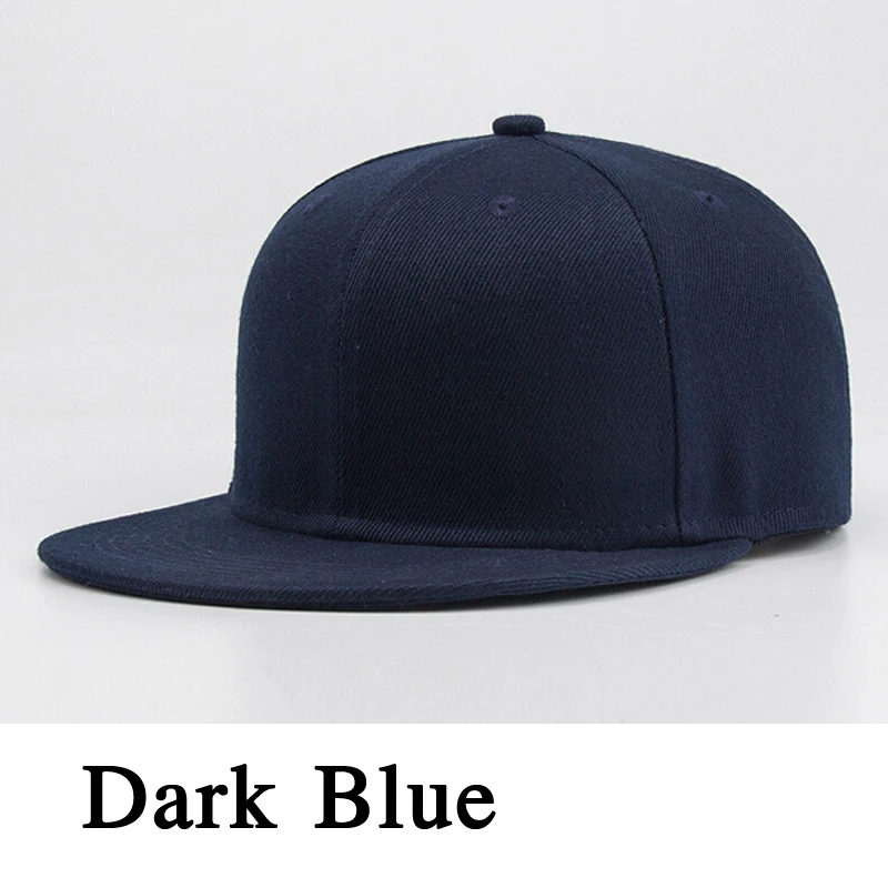 Мужская Женская Спортивная Кепка для бейсбола твердая шляпа для гольфа хип-хоп - Цвет: Синий