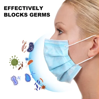 

10/50/100/200pcs Disposable Masks Face Mouth Masks Unisex Protective Mask Breathable Dust Smog Fog Proof Healthy Prevent Masks