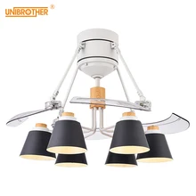 Modern E27 Fashion Invisible Mute Ceiling Fan Lamp 48-inch ABS fan-leaf Creative Livingroom dining room Bedroom Decoration lamps