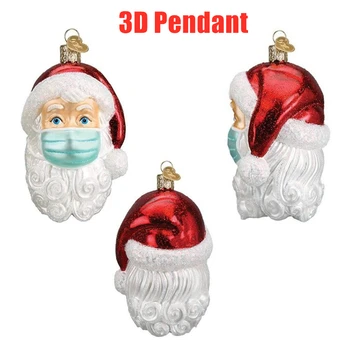 

Personalized Santa Claus Of Ornament 2020 Christmas Holiday Quarantine Decorations Hanging Pendants Navidad Decoraciones Pendant