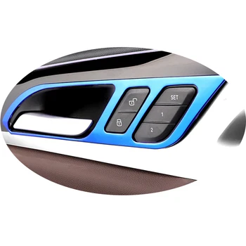 

Car Chrome Stainless Styling Interior Inner Side Door Handle Bowl Trim For BMW X3 X4 18-19