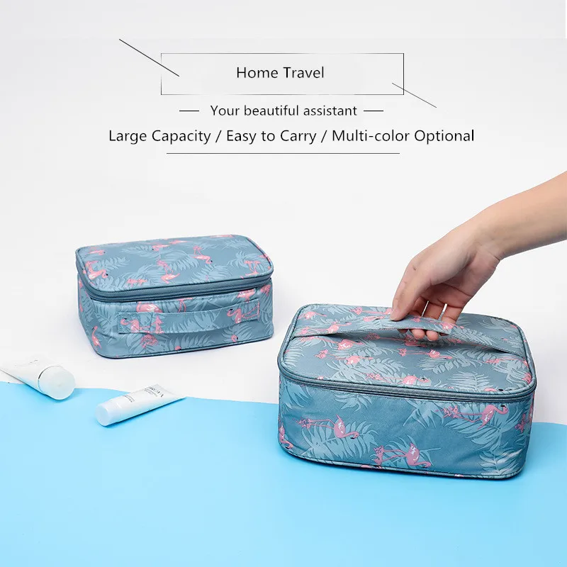 Новая дорожная сумка-Органайзер, косметичка для ежедневных туалетных принадлежностей, сумка для хранения, Женская вместительная сумка для макияжа, переносная сумка-Органайзер для ванной