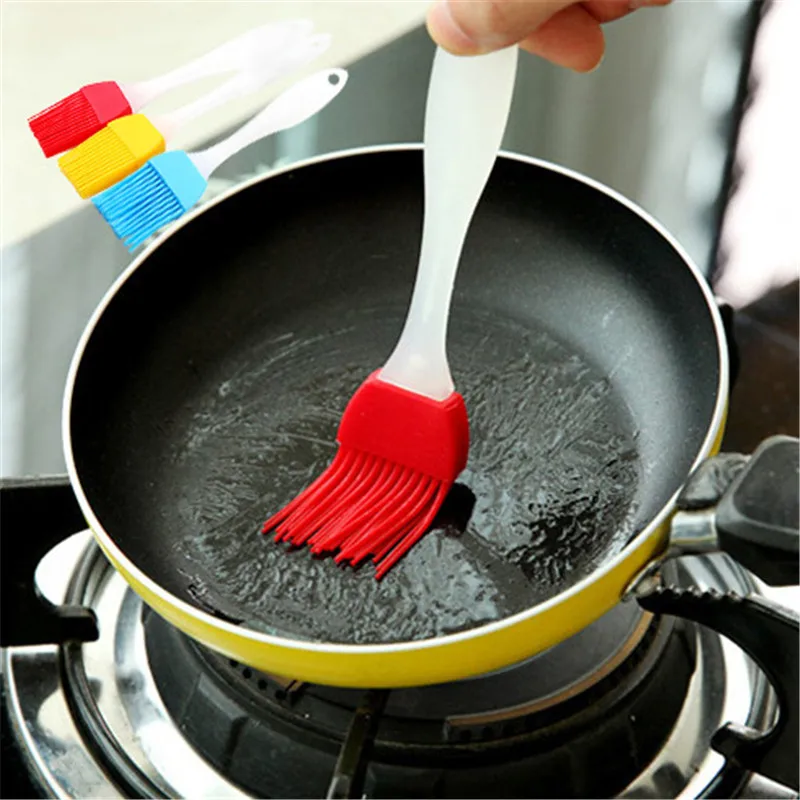 

Basting Brushes Split Silicone Barbecue Brush High Temperature Resistant Non-linting Kitchen Baking Tools Cake Oiling Gadget