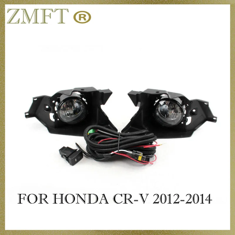 

1 комплект Противотуманные фары Дневные Фары Светильник в сборе для Honda CR-V 2012 2013 2014 галогенная лампа с переключателем жгут проводов
