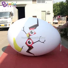 ПВХ 1.8mH надувная модель мультяшного яйца для украшения мероприятий/надувные модели пасхальных яиц/игрушки для яиц