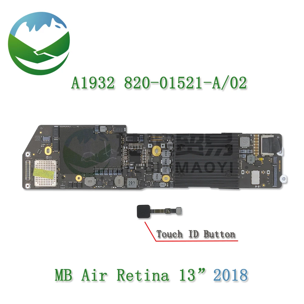 

A1932 Motherboard for Apple Macbook Air 13" Logic Board with Touch ID Core i5 1.6 GHz 8GB 128/256GB EMC 3184 820-01521-A/02