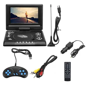 

7.8 Inch Portable HD TV Home Car DVD Player VCD CD MP3 DVD Player USB SD Cards RCA TV Portatil Cable Game 16:9 Rotate LCD Screen