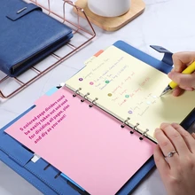 Alta calidad ligante libreta A5 insertar recarga 6 agujero cuaderno con espiral y hojas sueltas de papel de diario Plan interno de regalos de lujo conjunto(China)