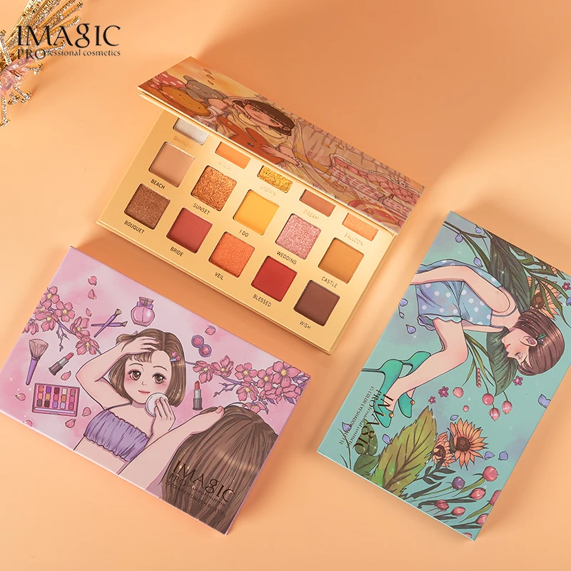 

IMAGIC 15 Colors Eyeshadow Palette Matte Shimmer Glitter Matte Paleta De Maquiagem Collectie Charming Oogschaduw Kleurenpalet