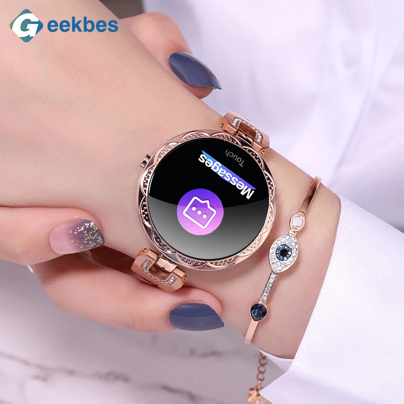 

Geekbes WR24 Women Smart Watch Fitness Tracker Goddess Exclusive Function Smartwatch Blood Pressure Heart Rate Monitor Bracelet